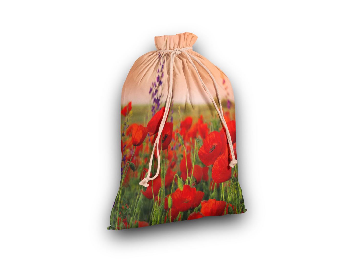 TB002 Cotton Drawstring Digital Printed Storage Bags for Household Products